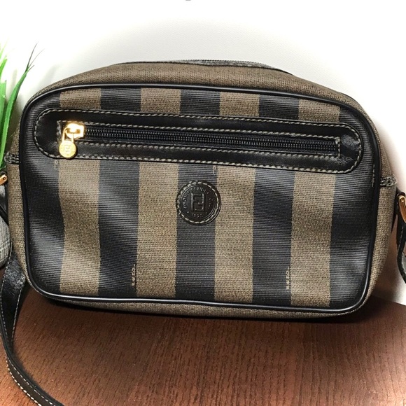 Fendi Handbags - 🎁 Fendi Pequin Wide Stripe Shoulder Bag EXCELLENT!!!